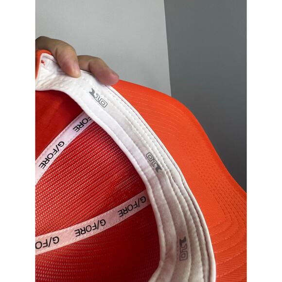 G/FORE Circle G’s Stretch Twill Snapback Golf hat in all orange - Picture 7 of 7